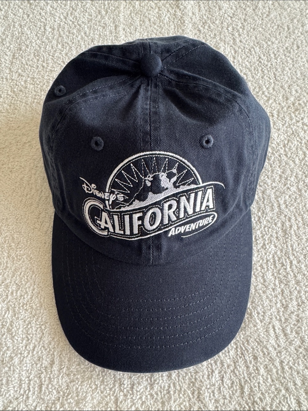 Disney “Disney California Adventure” Navy Blue Logo Baseball Cap Hat